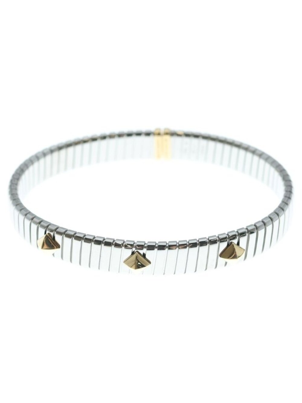 Bvlgari Tubogas Bangle Bracelet Silver Gold SS